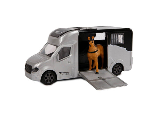 Kids Globe Die-cast Horse Truck with Light and Sound Gray