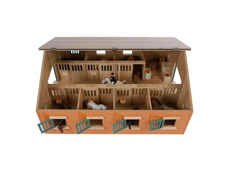 Kids Globe Horse stable with 7 boxes 1:24