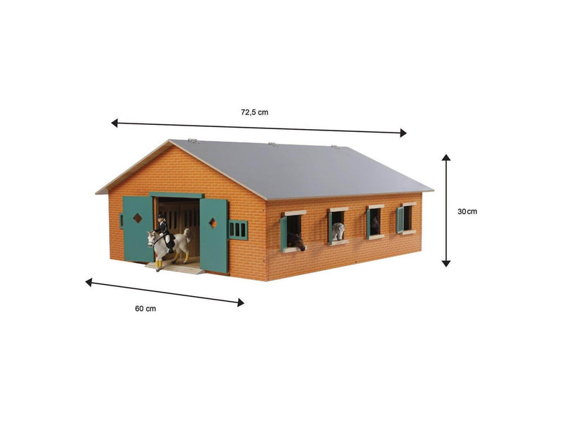 Kids Globe Horse stable with 7 boxes 1:24