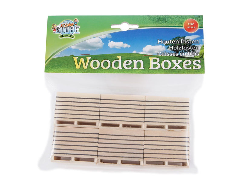 Kids Globe Wooden Potato Boxes 1:32 6 pcs.
