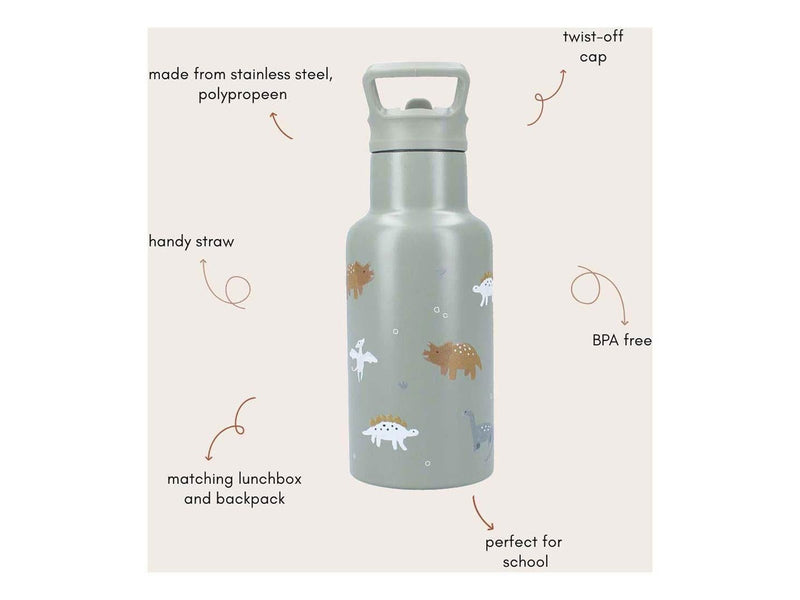 Kidzroom Drinking Bottle Sweet Sips Dinosaur 350 ml