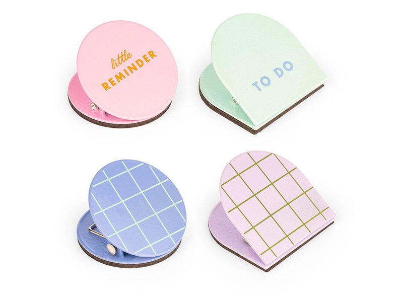 Kikkerland - Inkerie Magnetic Clips - Set of 4 - 4 x 4 x 2.75 cm