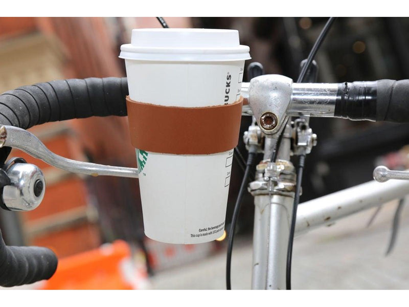 Kikkerland - Leather Bike Cup Holder (BB48)