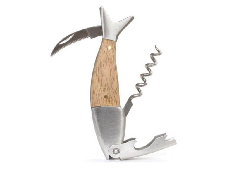 Kikkerland - Lightwood Fish Corkscrew (BA17)