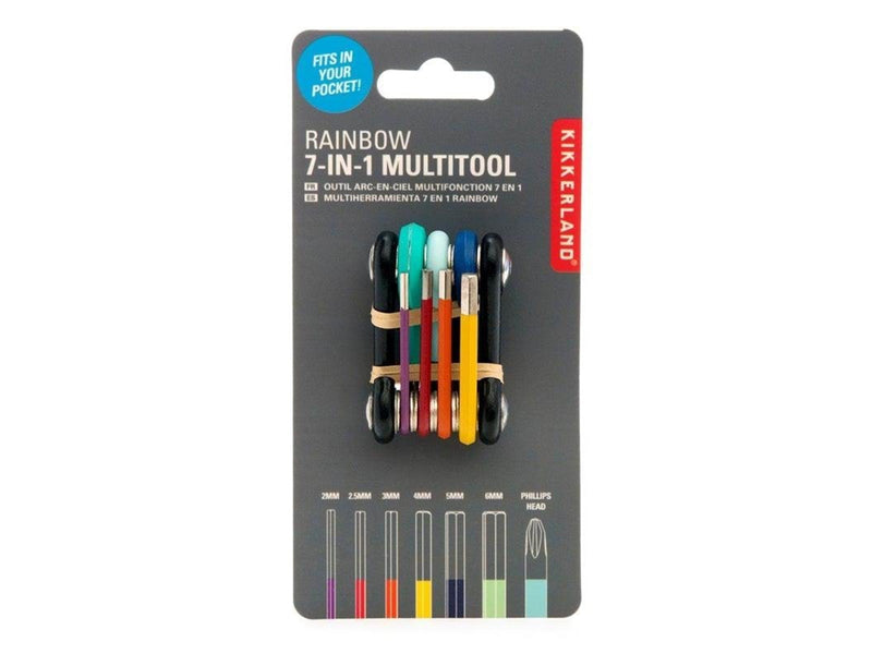 Kikkerland - Rainbow 7-In-1 Multitool