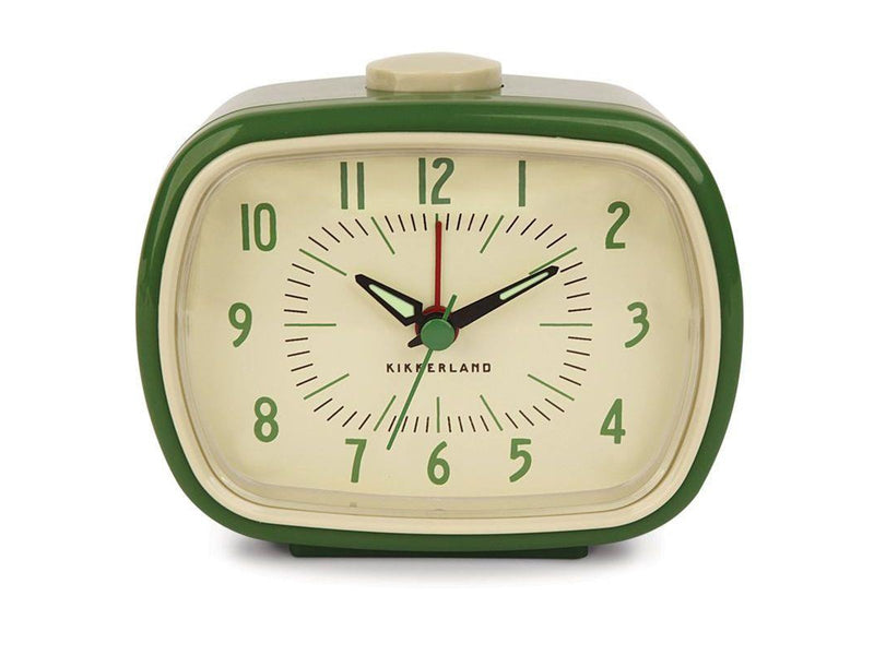 Kikkerland Retro Alarm Clock - Green