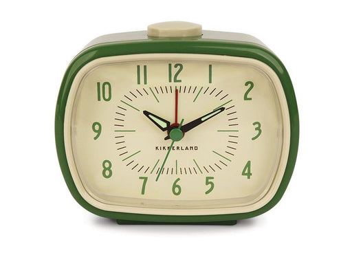 Kikkerland Retro Alarm Clock - Green