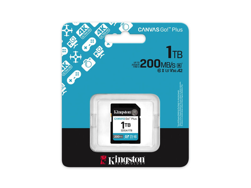 Kingston Canvas Go! Plus SD - 200MB/s - 1TB