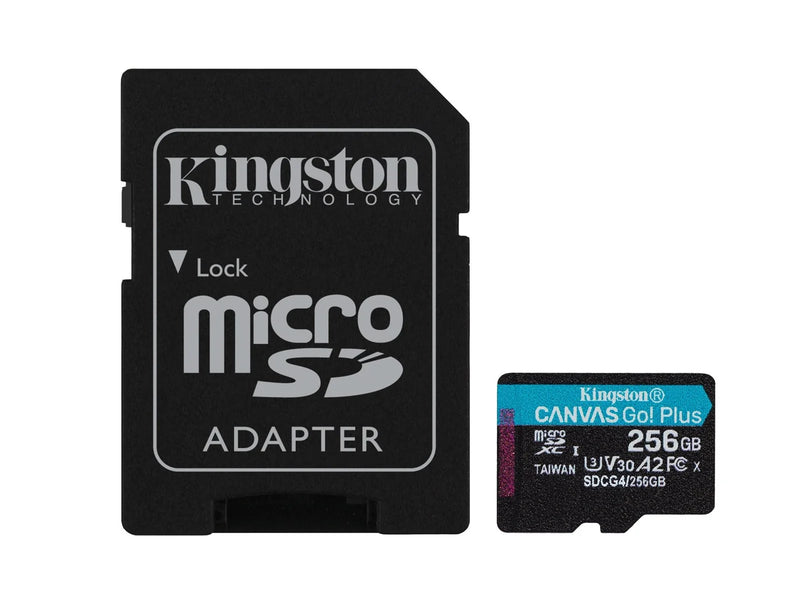 Kingston Canvas Go! Plus microSD/SD - 200MB/s - 256GB