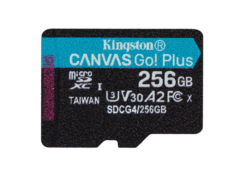 Kingston Canvas Go! Plus microSD/SD - 200MB/s - 256GB