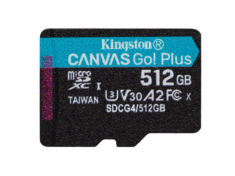 Kingston Canvas Go! Plus microSD/SD - 200MB/s - 512GB