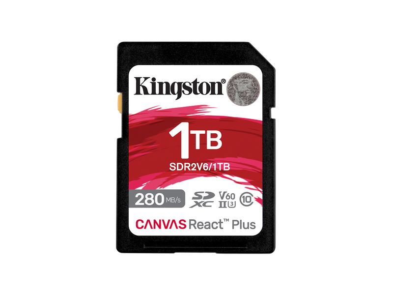 Kingston Canvas React Plus V60 SD - 280MB/s - 1TB