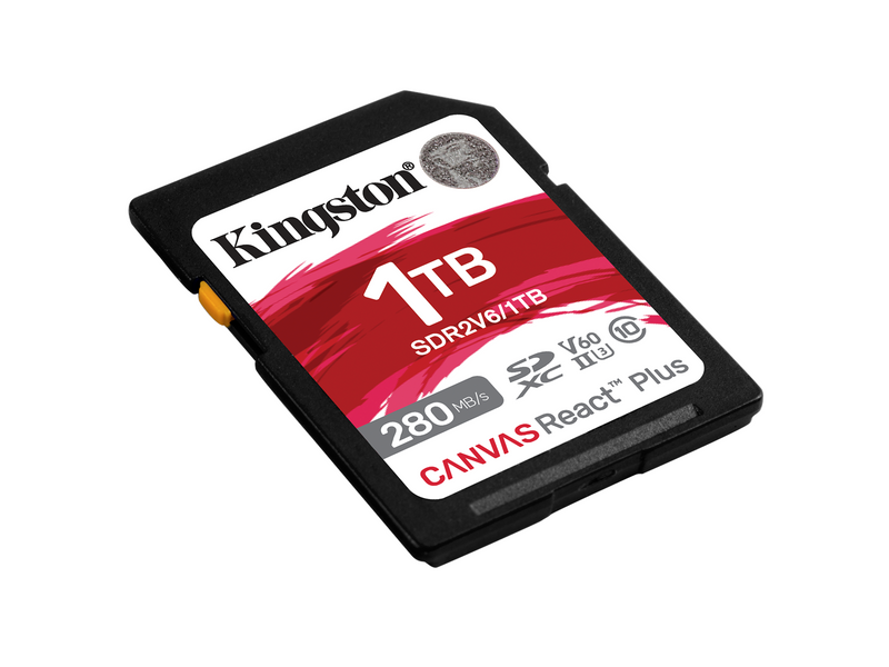 Kingston Canvas React Plus V60 SD - 280MB/s - 1TB