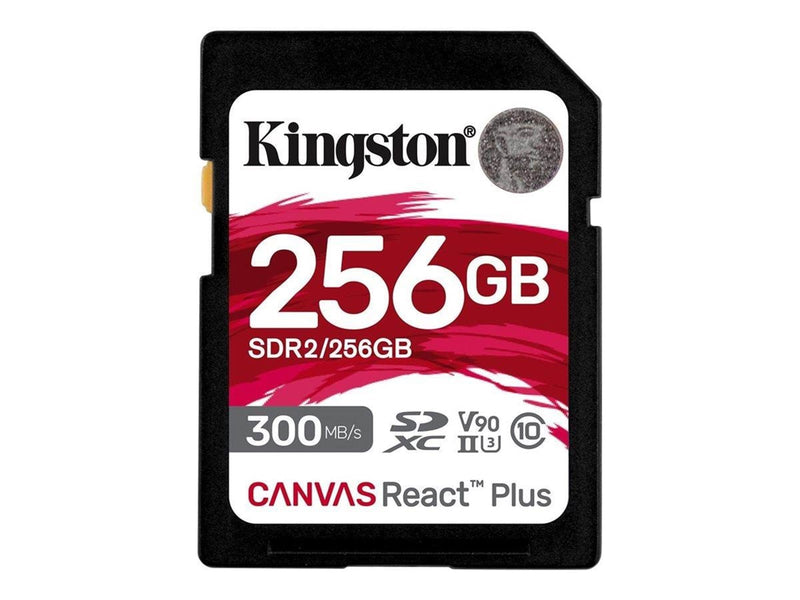 Kingston Canvas React Plus V90 SD - 300MB/s - 256GB