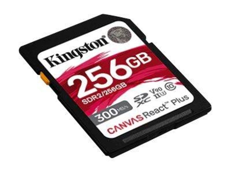 Kingston Canvas React Plus V90 SD - 300MB/s - 256GB