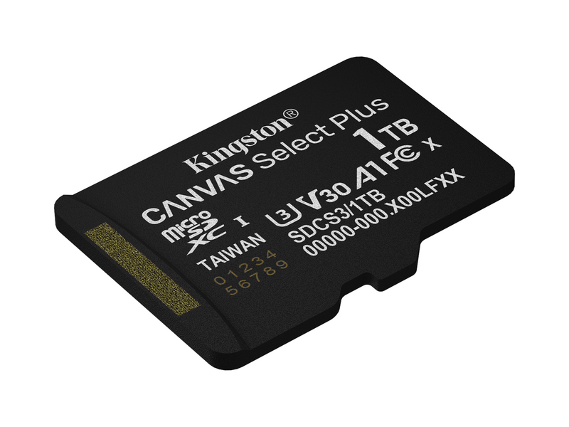 Kingston Canvas Select Plus Gen3 MicroSD/SD - 150MB/s - 1TB