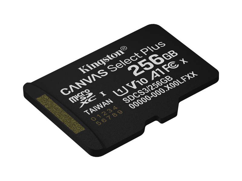 Kingston Canvas Select Plus Gen3 MicroSD/SD - 150MB/s - 256GB