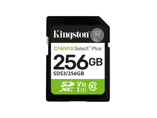 Kingston Canvas Select Plus Gen3 SDXC - 150MB/s - 256GB