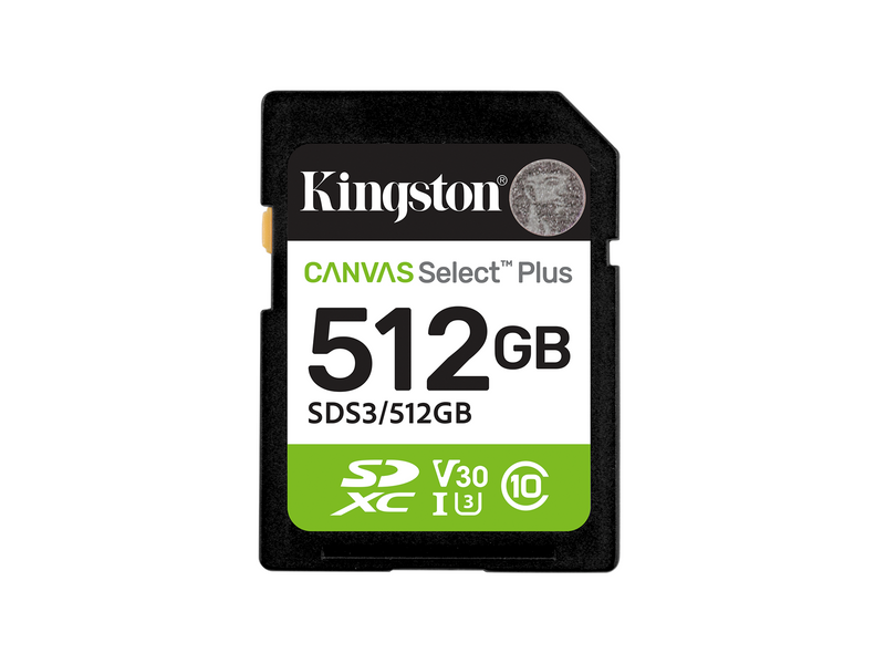 Kingston Canvas Select Plus Gen3 SDXC - 150MB/s - 512GB