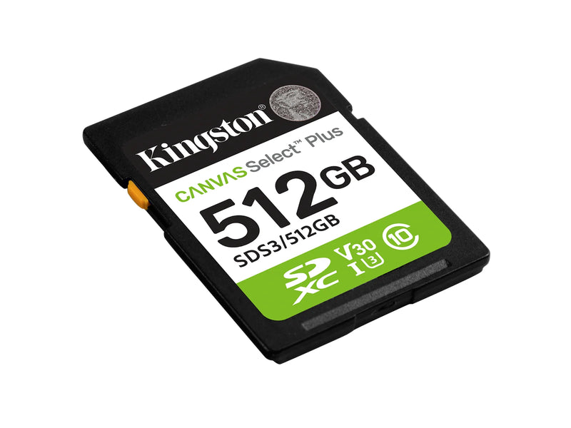 Kingston Canvas Select Plus Gen3 SDXC - 150MB/s - 512GB