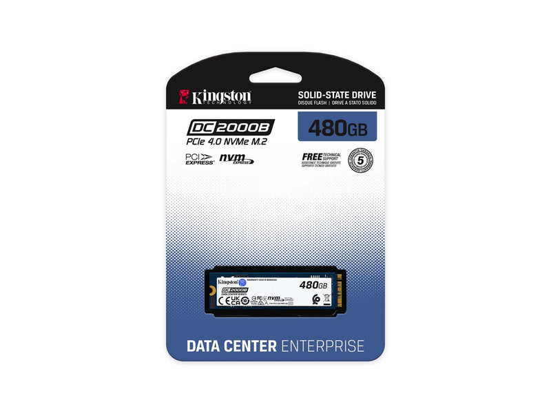 Kingston DC2000B DataCenter SSD - 480GB - PCIe 4.0 - M.2 2280