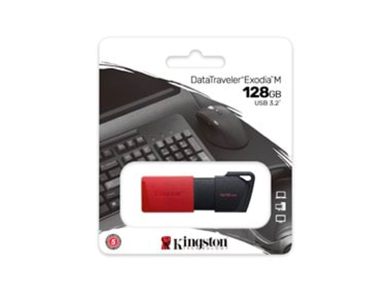 Kingston DataTraveler Exodia M - Rot - 128GB - USB-Stick