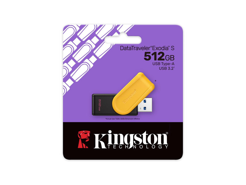 Kingston DataTraveler Exodia S - Gelb - 512GB - USB-Stick