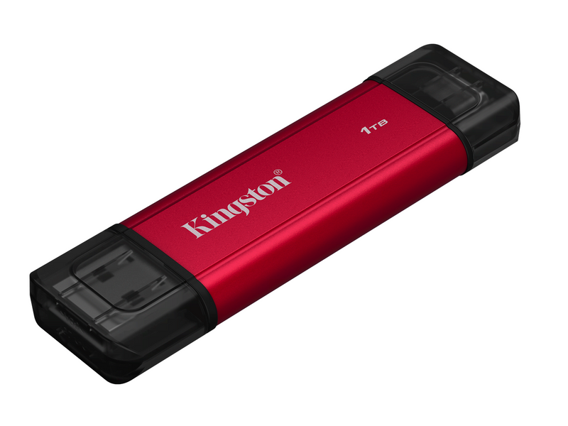 Kingston Dual Portable SSD - 1TB - Extern SSD - Schwarz - USB 3.2 Gen 2