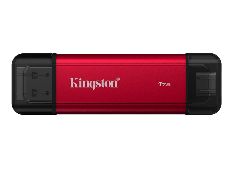 Kingston Dual Portable SSD - 1TB - Extern SSD - Schwarz - USB 3.2 Gen 2