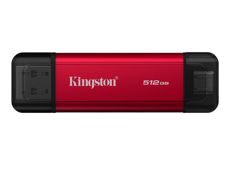 Kingston Dual Portable SSD - 512GB - Extern SSD - Schwarz - USB 3.2 Gen 2
