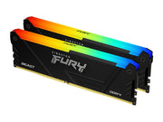 Kingston FURY Beast RGB DDR4-3200 - 32GB - CL16 - Dual Channel (2 pcs) - Intel XMP - Schwarz