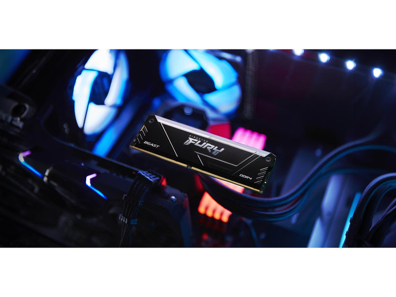Kingston FURY Beast RGB DDR4-3600 - 16GB - CL18 - Single Channel (1 pcs) - Intel XMP - Schwarz mit RGB