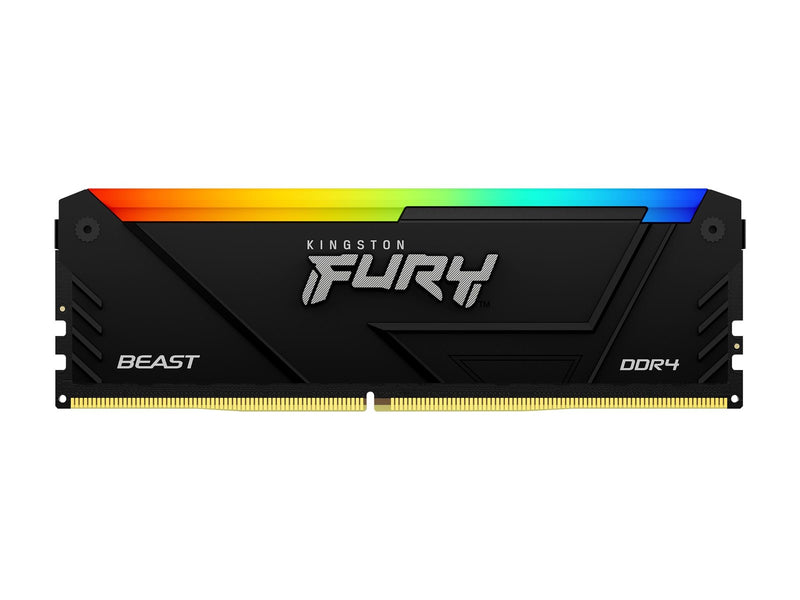 Kingston FURY Beast RGB DDR4-3600 - 32GB - CL18 - Single Channel (1 pcs) - Intel XMP - Schwarz mit RGB