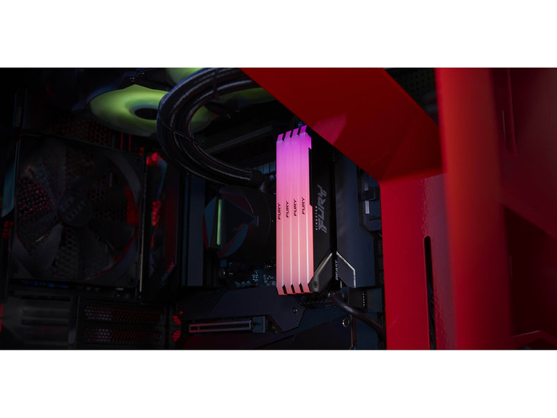 Kingston FURY Beast RGB DDR4-3600 - 32GB - CL18 - Single Channel (1 pcs) - Intel XMP - Schwarz mit RGB