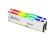 Kingston FURY Beast RGB DDR5-5600 - 32GB - CL40 - Dual Channel (2 pcs) - Intel XMP - Weiß mit RGB