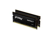 Kingston FURY Impact DDR4-3200 - 16GB - CL20 - Dual Channel (2 pcs) - Intel XMP - Schwarz