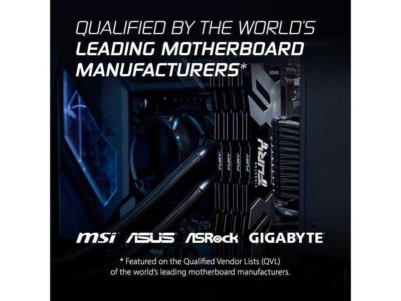 Kingston FURY Renegade DDR5-6400 - 96GB - CL32 - Dual Channel (2 pcs) - Intel XMP - Schwarz