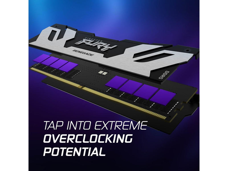 Kingston FURY Renegade DDR5-8800 CUDIMM für Intel - 24GB - CL42 - Single Channel (1 pcs) - Intel XMP - Schwarz