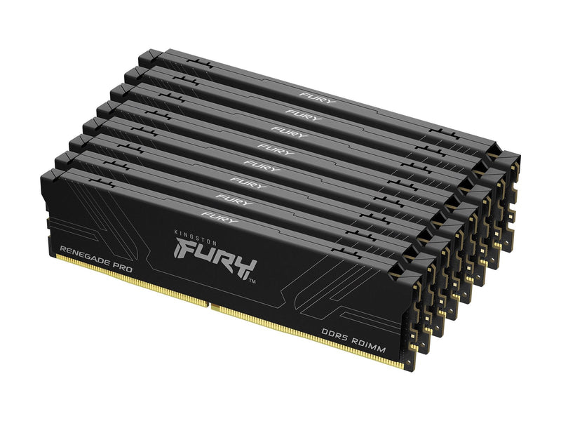 Kingston FURY Renegade PRO DDR5-7600 - 128GB - CL38 - Octa Channel (8 pcs) - AMD EXPO & Intel EXPO - Schwarz