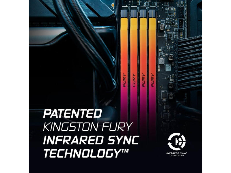 Kingston FURY Renegade RGB DDR5-8000 - 24GB - CL38 - Intel XMP - Schwarz mit RGB
