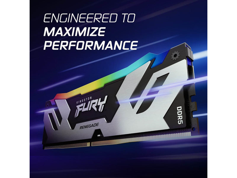 Kingston FURY Renegade RGB DDR5-8000 - 24GB - CL38 - Intel XMP - Schwarz mit RGB