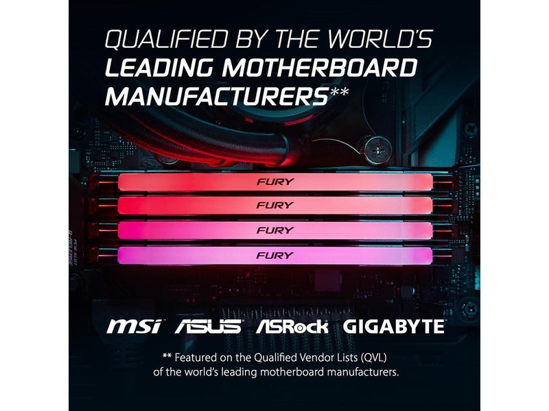 Kingston FURY Renegade RGB DDR5-8000 - 24GB - CL38 - Intel XMP - Schwarz mit RGB