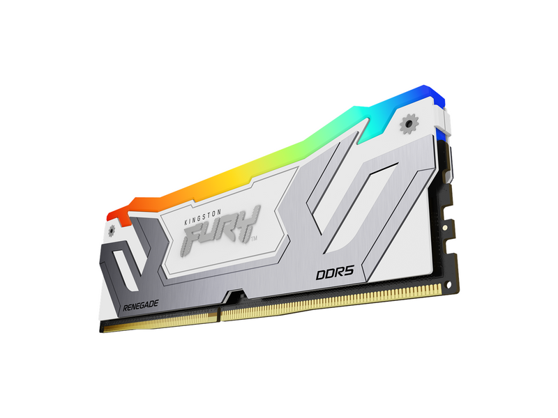 Kingston FURY Renegade RGB DDR5-8400 - 24GB - CUDIMM für Intel - CL40 - Single Channel (1 pcs) - Intel XMP - Weiß mit RGB