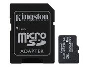 Kingston Industrial microSD/SD - 100MB/s - 8GB