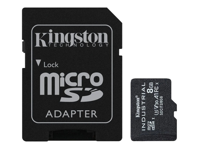 Kingston Industrial microSD/SD - 100MB/s - 8GB