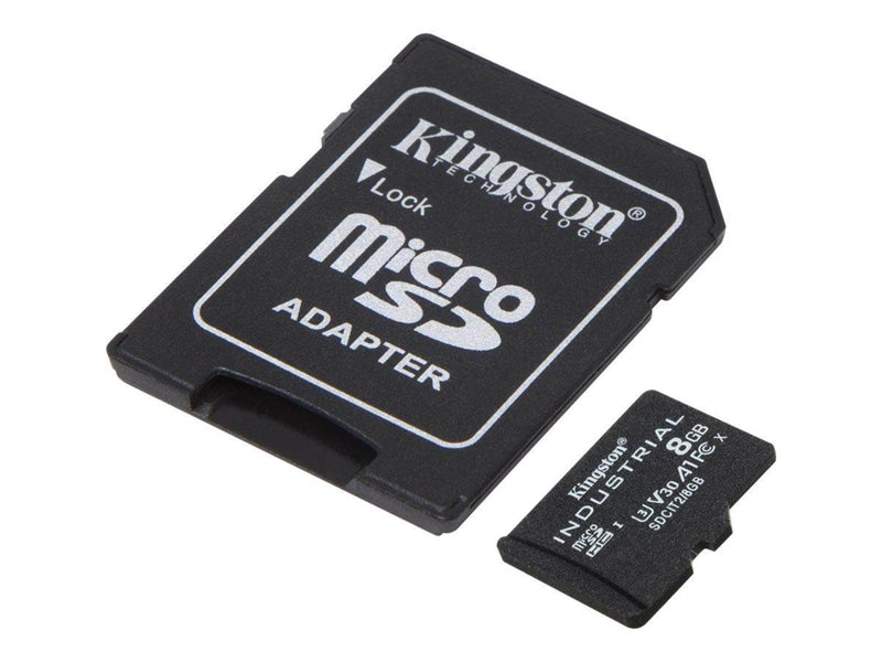 Kingston Industrial microSD/SD - 100MB/s - 8GB
