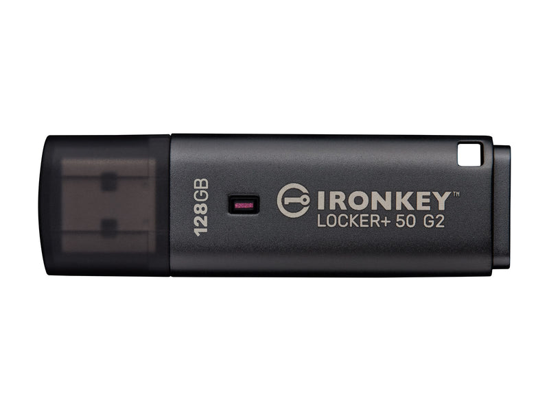 Kingston IronKey Locker+ 50 G2 - Schwarz - 128GB - USB-Stick