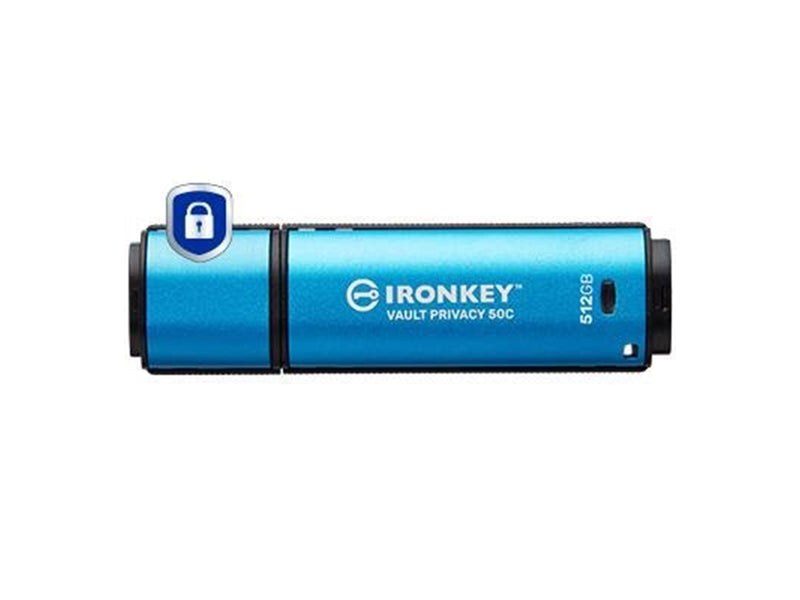 Kingston IronKey Vault Privacy 50 (USB-C 3.2) - 512GB - USB-Stick