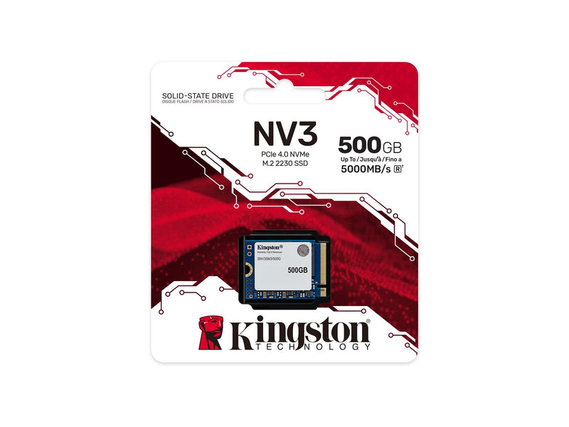 Kingston NV3 SSD - 500GB - PCIe 4.0 - M.2 2230