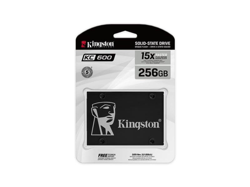 Kingston SSDNow KC600 SSD - 256GB - 2.5" - SATA-600
